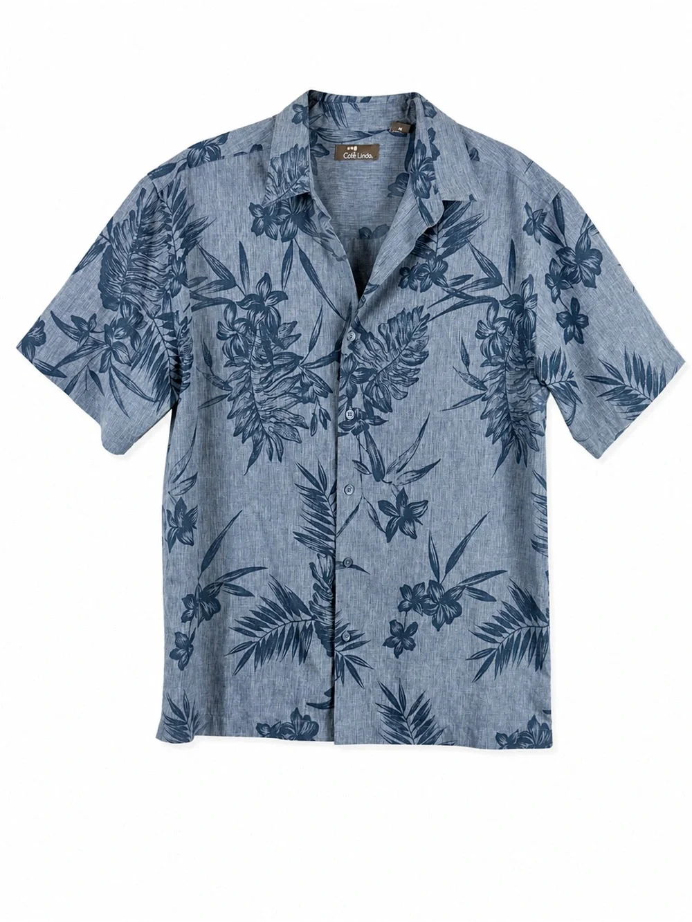 Cafe Luna Men's Blue Floral Short-Sleeve Button-Down Shirt - Casual